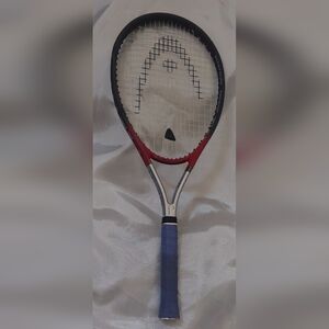 HEAD Ti.S2 TITANIUM TENNIS RACKET GRAY-MAROON-SILVER 27” EXTRALONG GRIP 4 1/4